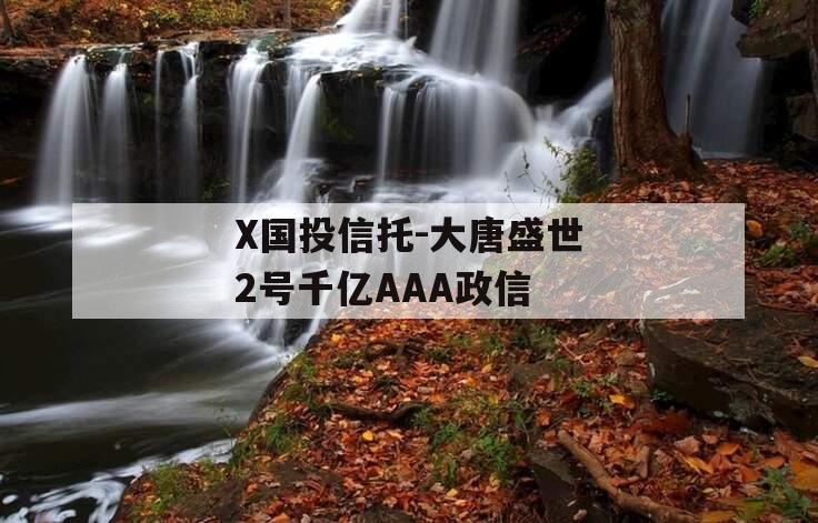 X国投信托-大唐盛世2号千亿AAA政信