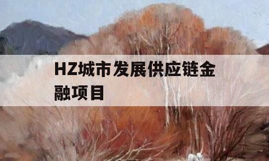 HZ城市发展供应链金融项目