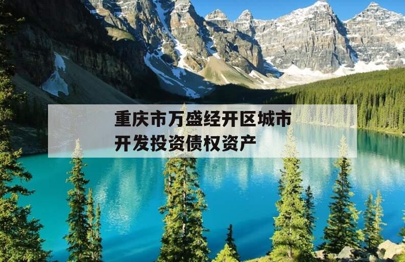重庆市万盛经开区城市开发投资债权资产