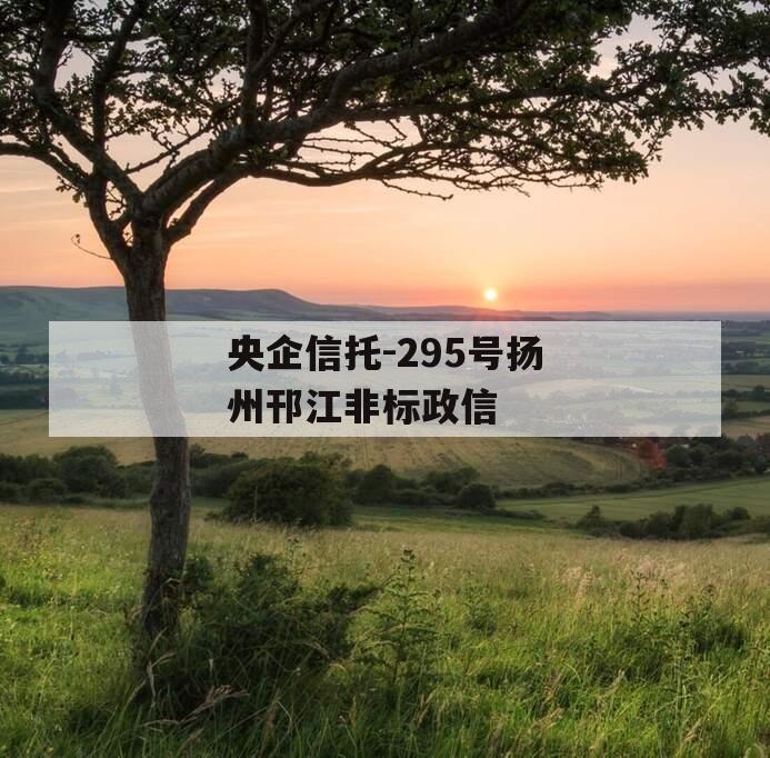 央企信托-295号扬州邗江非标政信