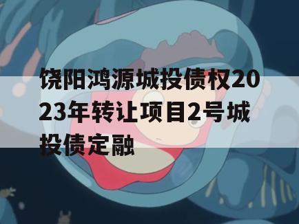 饶阳鸿源城投债权2023年转让项目2号城投债定融