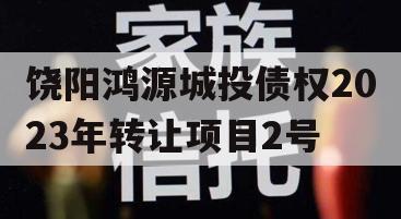 饶阳鸿源城投债权2023年转让项目2号