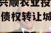 四川兴顺农业投资2024年债权转让城投债定融
