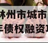 河南林州市城市投资2024年债权融资项目