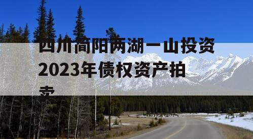四川简阳两湖一山投资2023年债权资产拍卖