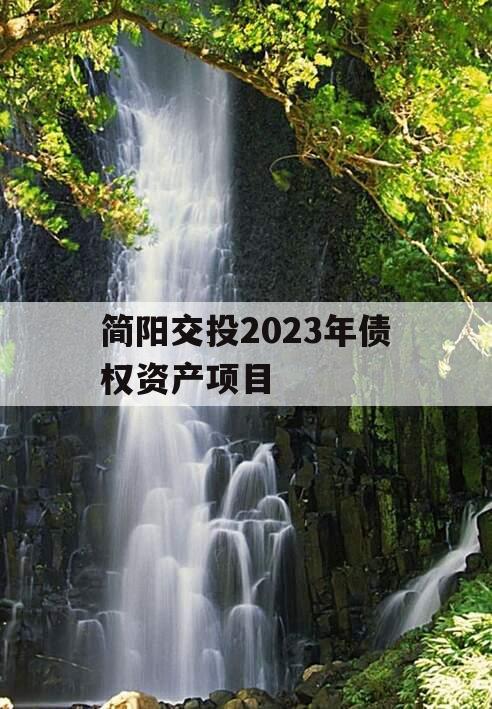 简阳交投2023年债权资产项目