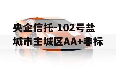 央企信托-102号盐城市主城区AA+非标