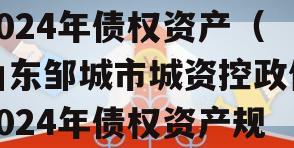 山东邹城市城资控政信2024年债权资产（山东邹城市城资控政信2024年债权资产规模）