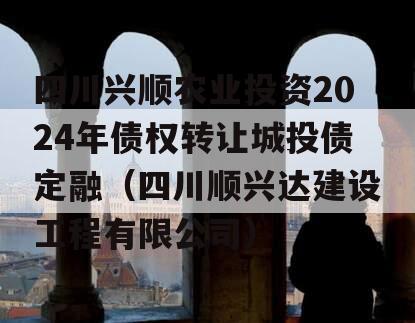 四川兴顺农业投资2024年债权转让城投债定融（四川顺兴达建设工程有限公司）