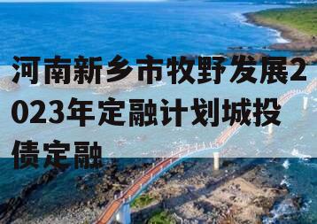 河南新乡市牧野发展2023年定融计划城投债定融