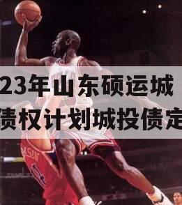 2023年山东硕运城投债权计划城投债定融