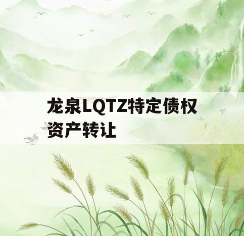 龙泉LQTZ特定债权资产转让
