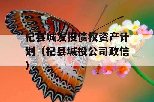 杞县城发投债权资产计划（杞县城投公司政信）