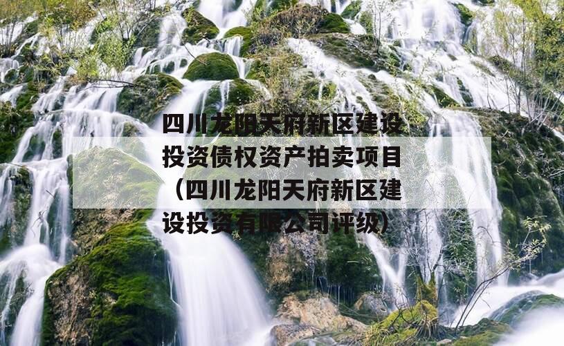 四川龙阳天府新区建设投资债权资产拍卖项目（四川龙阳天府新区建设投资有限公司评级）