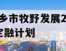 新乡市牧野发展2023定融计划