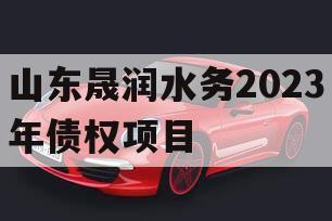 山东晟润水务2023年债权项目