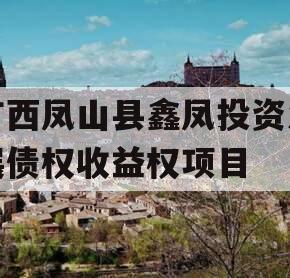 广西凤山县鑫凤投资发展债权收益权项目