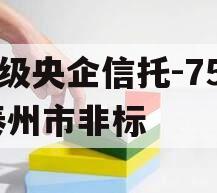 A级央企信托-757泰州市非标