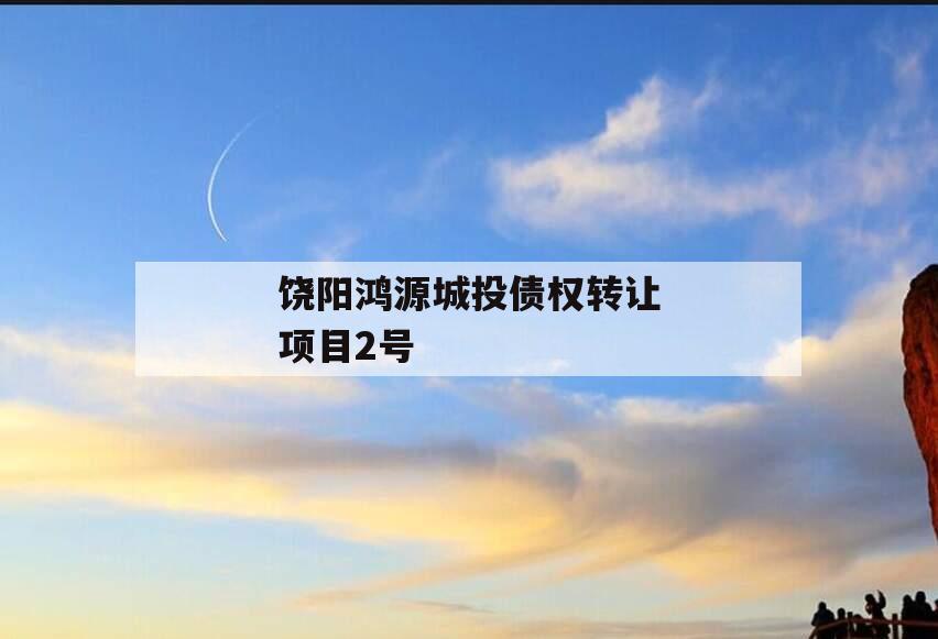 饶阳鸿源城投债权转让项目2号