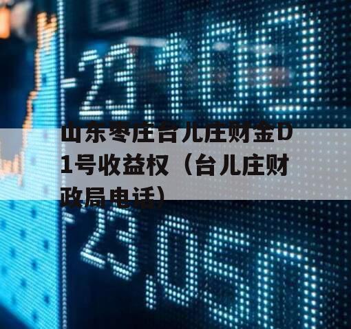 山东枣庄台儿庄财金D1号收益权（台儿庄财政局电话）
