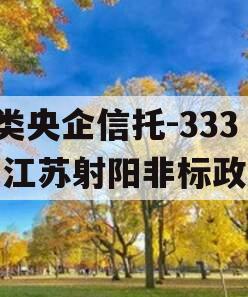 A类央企信托-333号江苏射阳非标政信