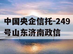 中国央企信托-249号山东济南政信