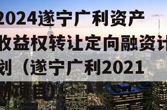 2024遂宁广利资产收益权转让定向融资计划（遂宁广利2021新项目）