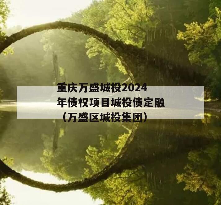 重庆万盛城投2024年债权项目城投债定融（万盛区城投集团）