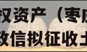 枣庄城市综合开发2023债权资产（枣庄市人民政信拟征收土地公告）