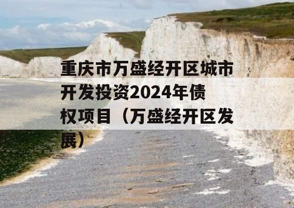 重庆市万盛经开区城市开发投资2024年债权项目（万盛经开区发展）