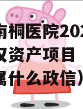 重庆南桐医院2024年债权资产项目（南桐医院属什么政信）