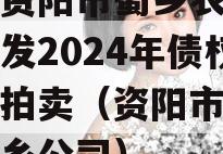 四川资阳市蜀乡农业投资开发2024年债权资产拍卖（资阳市雁江区蜀乡公司）