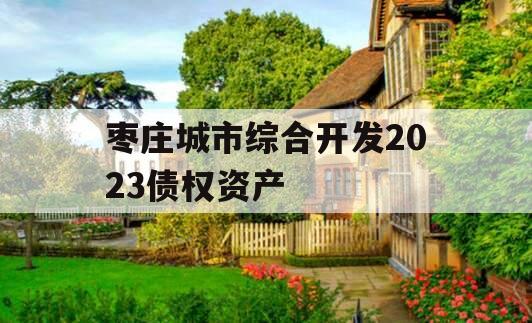 枣庄城市综合开发2023债权资产
