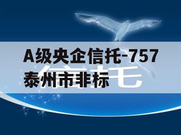 A级央企信托-757泰州市非标