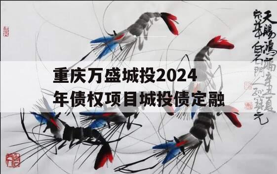 重庆万盛城投2024年债权项目城投债定融