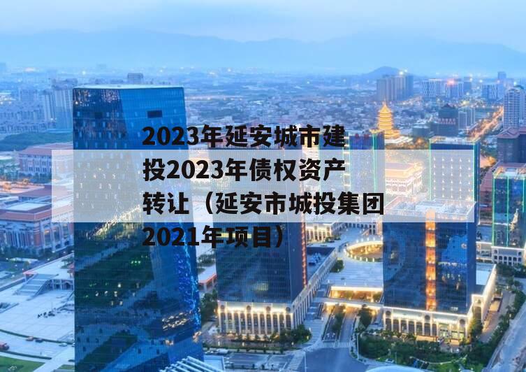 2023年延安城市建投2023年债权资产转让（延安市城投集团2021年项目）