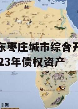 山东枣庄城市综合开发2023年债权资产
