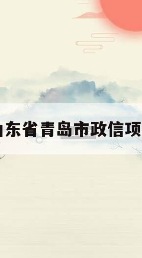 山东省青岛市政信项目