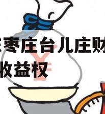 山东枣庄台儿庄财金D1号收益权