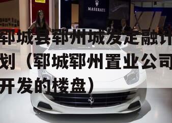 郓城县郓州城发定融计划（郓城郓州置业公司开发的楼盘）