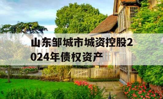 山东邹城市城资控股2024年债权资产