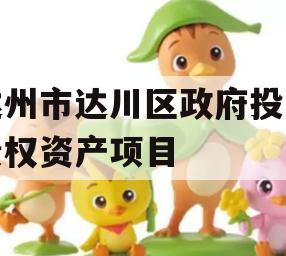 达州市达川区政府投资债权资产项目