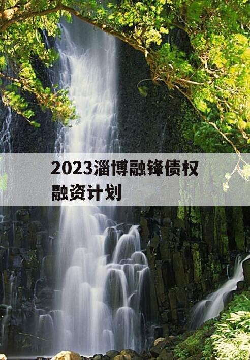 2023淄博融锋债权融资计划