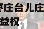 山东枣庄台儿庄财金D1号收益权