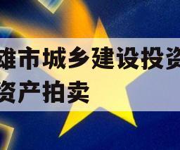 楚雄市城乡建设投资债权资产拍卖