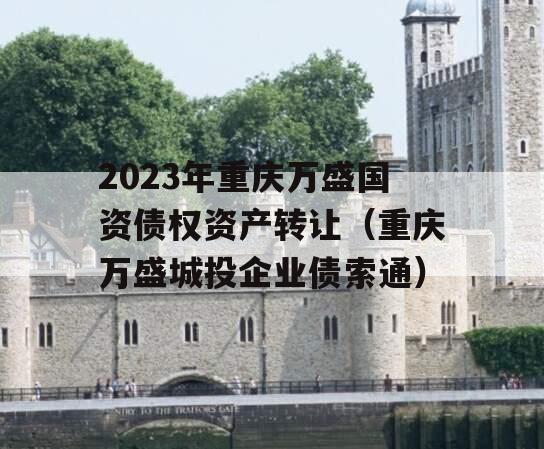 2023年重庆万盛国资债权资产转让（重庆万盛城投企业债索通）
