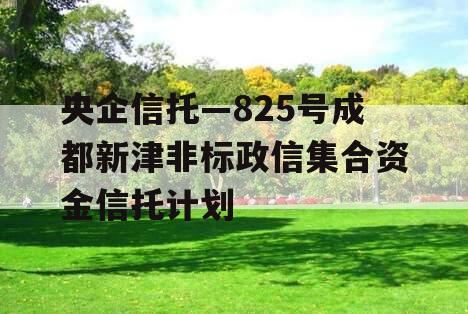 央企信托—825号成都新津非标政信集合资金信托计划