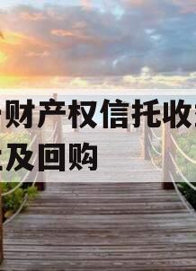 单一财产权信托收益权转让及回购