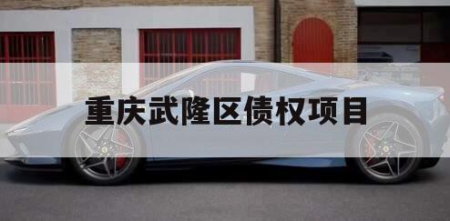 重庆武隆区债权项目