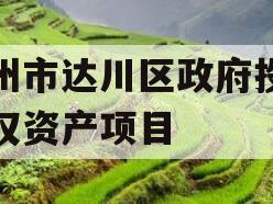 达州市达川区政府投资债权资产项目